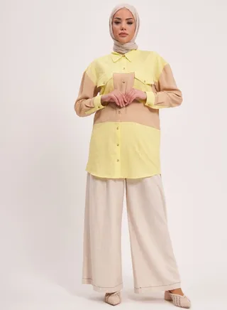 Colorblock Tunic Shirt 