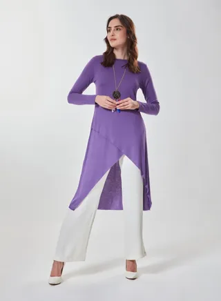 Asymmetric High Low Tunic 