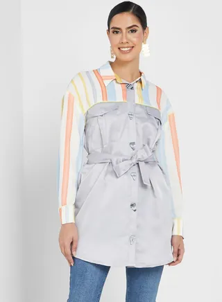 Striped Tunic Shirt 