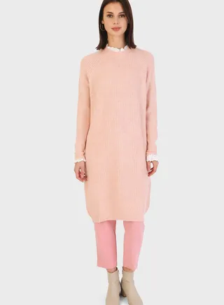 Crew Neck Knitted Tunic 