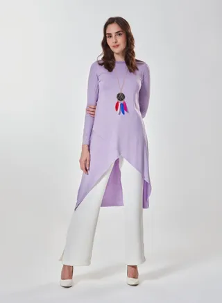 Asymmetric High Low Tunic 