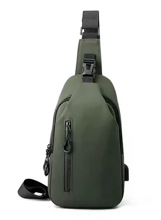 Skycare Sling Crossbody Bag Small Shoulder Backpack for Men Waterproof Slim Chest Bags Casual Daypack for Travel Cycling 