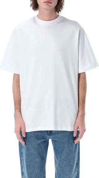 MSGM Logo Printed Crewnec T-Shirt