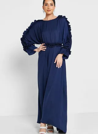 Ruched Detail Kaftan 
