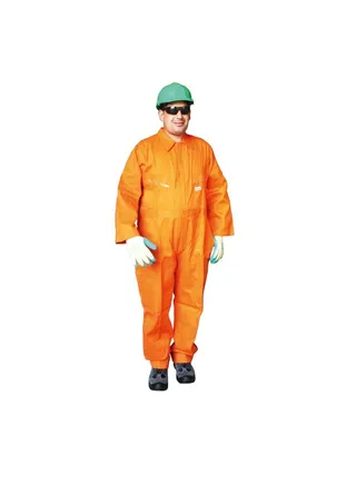 Large Safety Cotton Coverall Twill Work Wear Uniform Fire Flame Retardant Coverall Orange 
