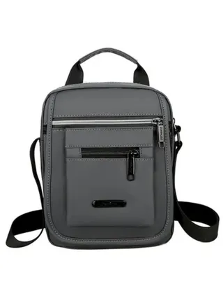 Leather Zipper Crossbody Bag 