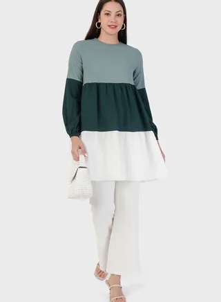 Colorblock Longline Tunic 