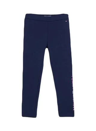 Side Logo Printed Leggings Navy 