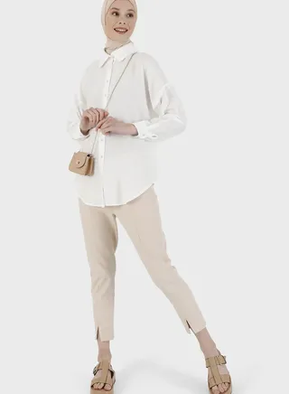 Lace Detail Button Down Tunic 