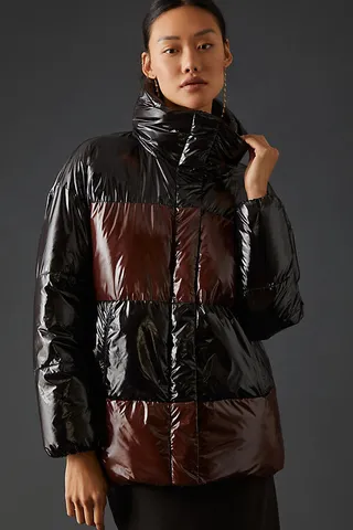 Badgley Mischka Shiny Puffer Jacket Assorted