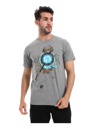 Men Cotton Printed  T-Shirt 