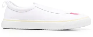 Dragon Print Slip-On Sneakers