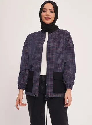 Striped Bomber Jacket 
