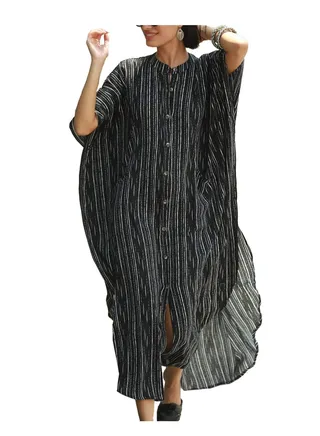Maxi Bohemian Dress, Kimono, Beach Coverup 