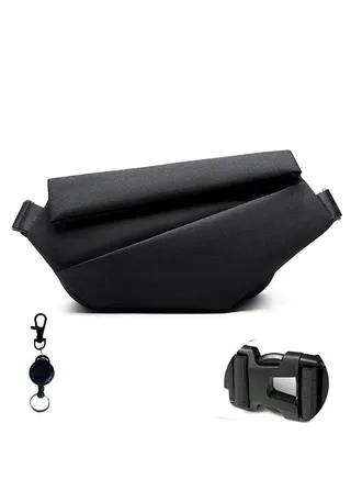 New men's casual shoulder buckle bag 