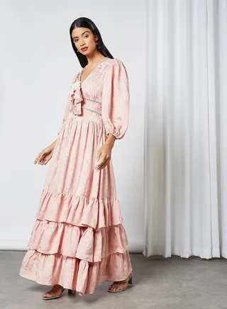 Wine and Dine Maxi Dress Pink 
