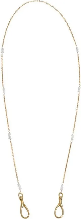 Ariana Ost Mask Chain Rough Diamond - Gold