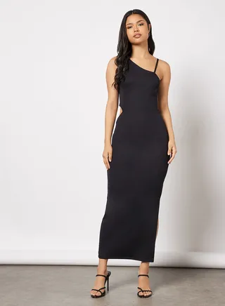 Rib Jersey Maxi Dress 