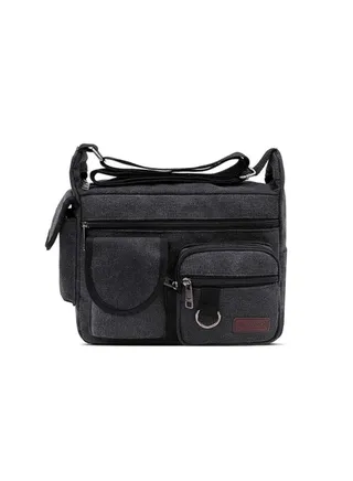 Canvas Crossbody Bag Messenger Bag Satchel Shoulder Bag Working Bag Bookbag Briefcase for Men and Women 