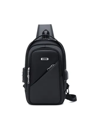 New multi-function Combination lock single shoulder messenger bag 