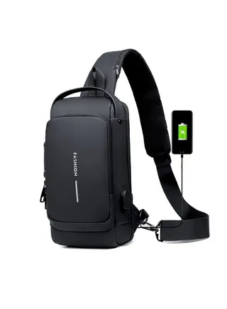 New multi-function Combination lock single shoulder messenger bag 