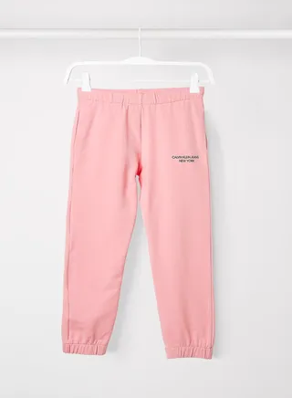 Girls Logo Print Joggers Pink 