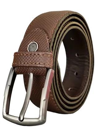 Motevia Men's Belt 100% Genuine Leather Classic Dotted Men's Belt 