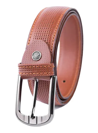 Motevia Men's Belt 100% Genuine Leather Classic Dotted Men's Belt 