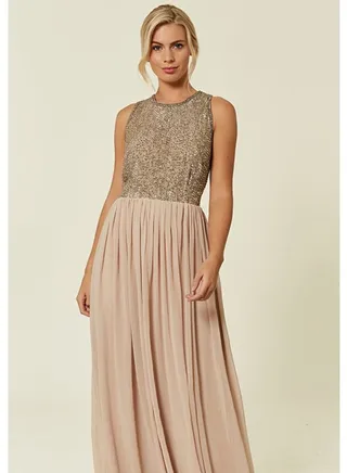 SEQUIN MAXI DRESS 