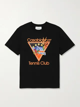 Tennis Club Icon Printed Organic Cotton-Jersey T-Shirt
