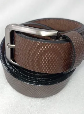 Genuine leather printed belt 