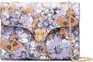 Beat floral leather bag