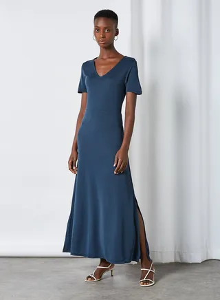 Nancy Flare Dress Navy Blazer 