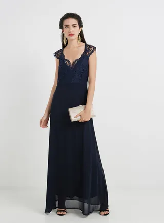 Jayne Maxi Dress Navy 