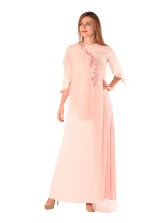 Cascade Tunic Dress Old Rose 