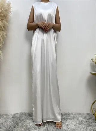 Casual Fit With Tank Top Dress White 