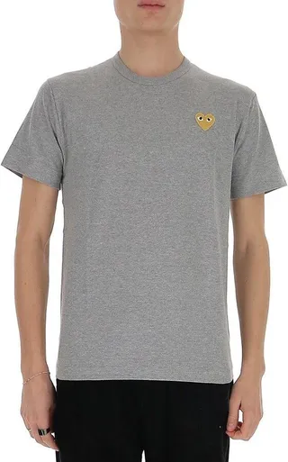 Comme des Garçons Play Logo Embroidered Crewneck T-Shirt