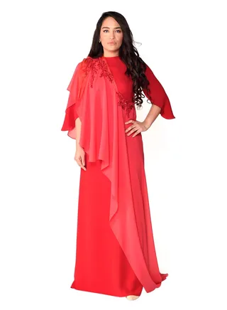 Classic Party Dress Cherry Red 