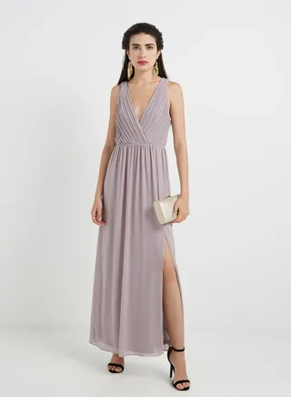 Tfnc Wedding Cannes Maxi Dress Grey 