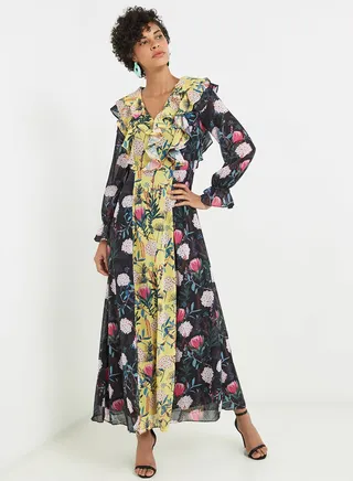 Fashion Essentials Mixed Floral Dress Multicolour 