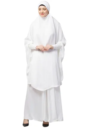 NHF Khimer & Skirt Designer Abaya Trend-setting Handmade Islamic Modest Traditional Finest Arabic Luxury Casual Abayas Fashionable Cape 