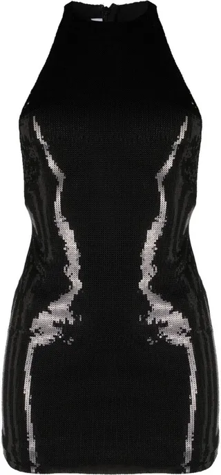 Sequin-Embellished Minidress