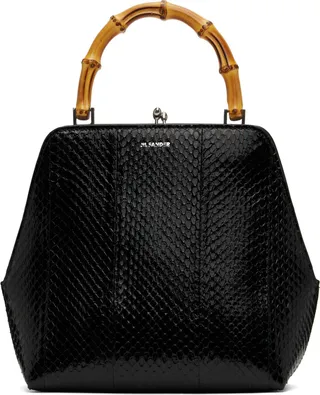 Jil Sander Black Small Goji Bag