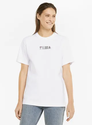 DOWNTOWN Womens Relaxed Graphic T-Shirt 