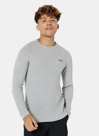 Logo Knit Crew Neck Sweater 