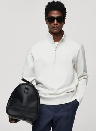 Zip Detail Sweatshirt 