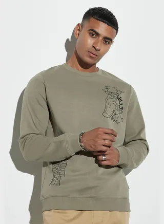 Stranger Things Print Sweatshirt