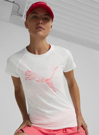 Logo Womens Short Sleeve Running T-Shirt 