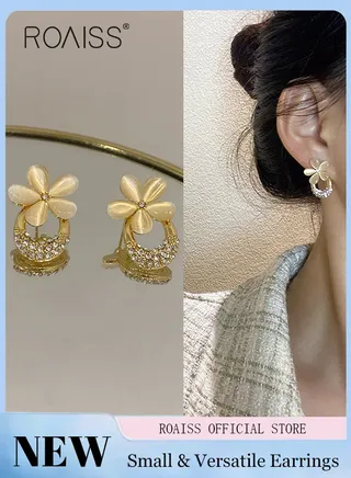 Women Earrings Stylish Design Simple and Versatile Highlight Personal Temperament and Charm Small Earrings 