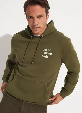 Causal Kangaroo Pocket Hooded Sweatshirt 
